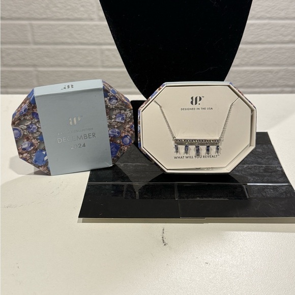 BP Silver Necklace with Elegant Blue Accents - Picture 1 of 3